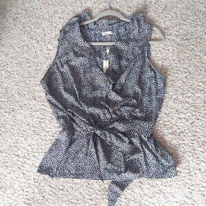 Max Studio Ruffle Top 1X NWT